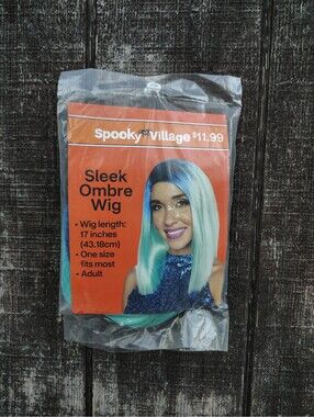Spooky Village Sleek Ombre 17" Wig